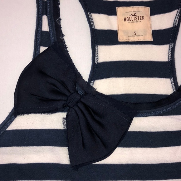 Super Cute Navy and White Striped Racer Back - Picture 2 of 3